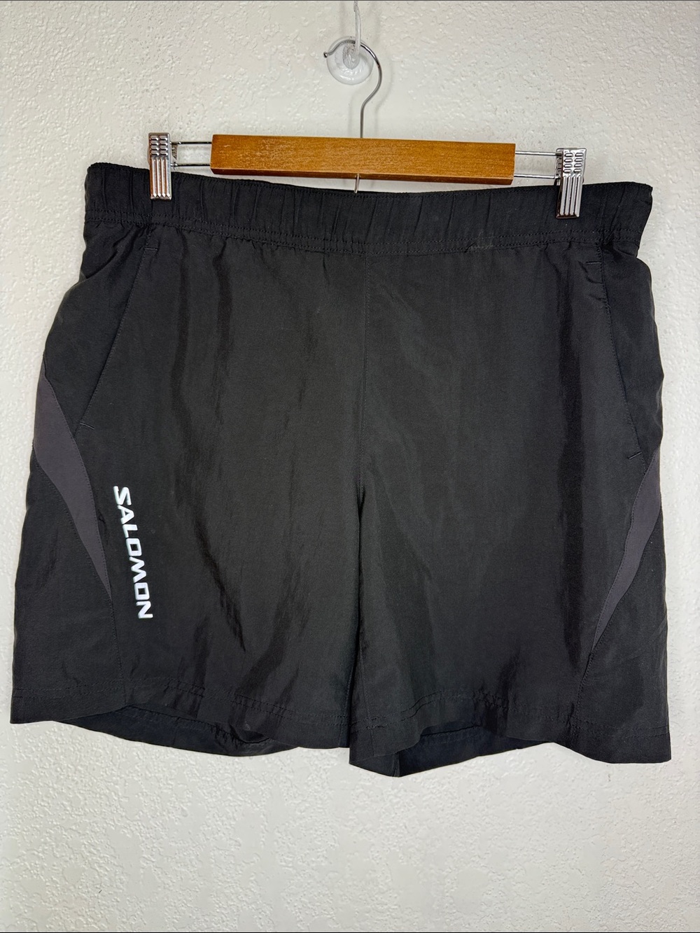Salomon Running Shorts Black Lined Hiking Trail Athletic Blokecore Shorts  Small